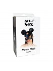 Шкіряна маска зайчика Art of Sex Mouse Mask Чорний