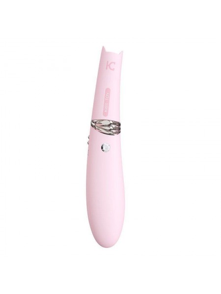 Вакуумний стимулятор/вібратор з вібрацією KissToy Miss CC Pink 36 мм (SO3622)