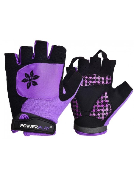 Велорукавички PowerPlay 5284 XS Фіолетові (5284_XS_Purple)