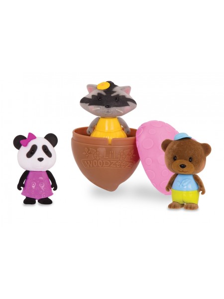 Набір фігурок 3 шт Li`l Woodzeez Bobblehead