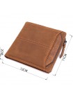 Практичний гаманець для чоловіків із натуральної шкіри 22856 Vintage Коричневий