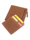Практичний гаманець для чоловіків із натуральної шкіри 22856 Vintage Коричневий