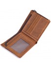 Практичний гаманець для чоловіків із натуральної шкіри 22856 Vintage Коричневий