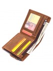 Практичний гаманець для чоловіків із натуральної шкіри 22856 Vintage Коричневий