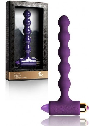 Анальний вібратор Rocks Off Petite Sensations 145*22 мм Pearls Purple (RO2477)