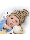 Силіконова колекційна лялька Reborn Doll Хлопчик Левова 57 см (209)