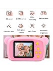 Дитячий цифровий фотоапарат Smart Kids KM-89 Ведмедик Teddy Full HD, 12 МП Рожевий + Карта пам'яті 32 ГБ