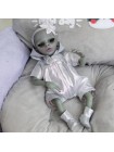 Силіконова колекційна лялька Інопланетянин Reborn Doll Дівчинка Міральдина Висота 35 см (541)