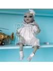 Силіконова колекційна лялька Інопланетянин Reborn Doll Дівчинка Міральдина Висота 35 см (541)