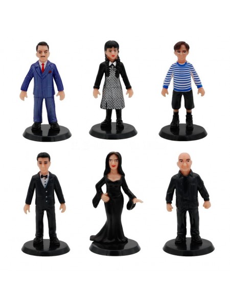 Набір фігурок Banpresto The Addams Family Wednesday Addams 9-10 см 6 шт Різнобарвний