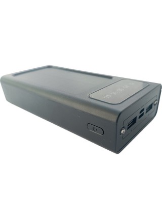 УМБ Power Bank Solar 30000mAh повербанк 4 в 1 із сонячною панеллю, екраном, ліхтариком Black (11229-hbr)