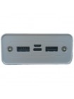 УМБ Power Bank Solar 30000mAh повербанк 4 в 1 із сонячною панеллю, екраном, ліхтариком White (11230-hbr)