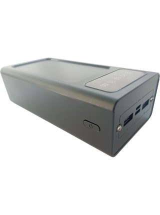 УМБ Power Bank Solar 50000mAh повербанк 4 в 1 із сонячною панеллю, екраном, ліхтариком Black (11222-hbr)