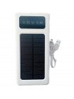 УМБ Power Bank Solar 50000mAh повербанк 4 в 1 із сонячною панеллю, екраном, ліхтариком White (11223-hbr)