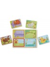 Дерев'яні пазли 4 в 1 "Грайливі друзі" Melissa&Doug 4 пазла по 4 елементи MD31364