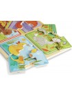 Дерев'яні пазли 4 в 1 "Грайливі друзі" Melissa&Doug 4 пазла по 4 елементи MD31364