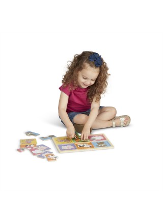 Дерев'яні пазли — парочки "Друзі ферми" Melissa&Doug 12 елементів MD31363