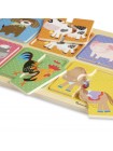 Дерев'яні пазли — парочки "Друзі ферми" Melissa&Doug 12 елементів MD31363
