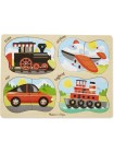 Дерев'яні пазли 4 в 1 "Транспорт" Melissa&Doug 4 пазла по 4 елементи MD9865