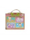 Дерев'яні пазли 4 в 1 "Маленькі принцеси" Melissa&Doug 4 пазла по 4 елементи MD31365