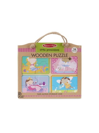 Дерев'яні пазли 4 в 1 "Маленькі принцеси" Melissa&Doug 4 пазла по 4 елементи MD31365