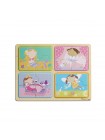 Дерев'яні пазли 4 в 1 "Маленькі принцеси" Melissa&Doug 4 пазла по 4 елементи MD31365