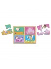 Дерев'яні пазли 4 в 1 "Маленькі принцеси" Melissa&Doug 4 пазла по 4 елементи MD31365