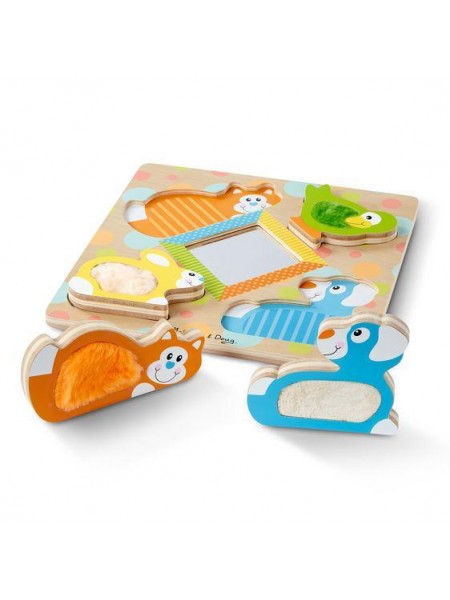 Пазл — вкладка дерев'яна для малюків "Перша гра" Melissa&Doug 3 елементи MD1898