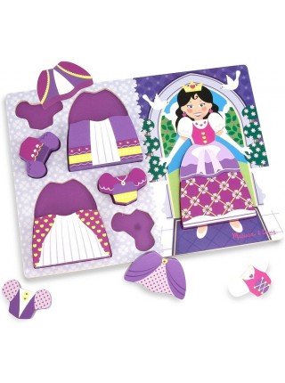 Пазл — вкладка дерев'яна для малюків "Принцесі" Melissa&Doug 6 елементів MD19021