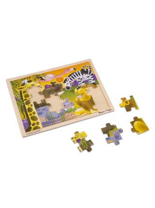 Дерев'яний пазл у рамці Melissa&Doug "Африканська савана" 24 елементи MD12937