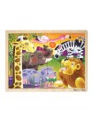 Дерев'яний пазл у рамці Melissa&Doug "Африканська савана" 24 елементи MD12937