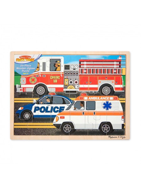 Пазл Melissa&Doug "Спецмашини" 24 елементи 30х40 см MD9062