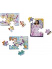 Дерев'яний пазл 4 в 1 Melissa&Doug "Казкові друзі" 12х4 елементи 15х20 см MD9520