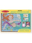 Дерев'яний пазл 4 в 1 Melissa&Doug "Казкові друзі" 12х4 елементи 15х20 см MD9520