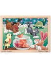 Пазл дерев'яний Melissa&Doug "Домашні тварини" 12 елементів 22х28 см MD12932