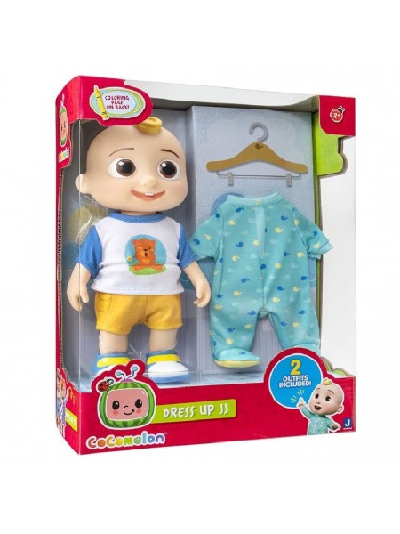 Лялька з аксесуарами Cocomelon Large Doll Dress Up JJ Одягни Джей Джея 230 мм iz15675
