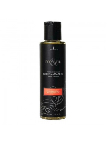 Масажна олія Sensuva Me&You Wild Passion Fruit & Island Guava 125 мл із феромонами
