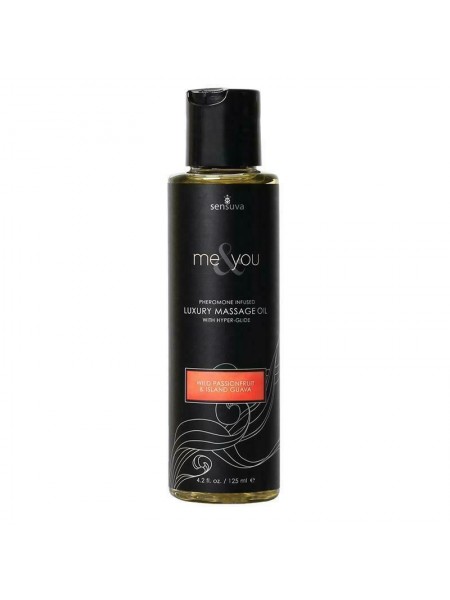 Масажна олія Sensuva Me&You Wild Passion Fruit & Island Guava 125 мл із феромонами