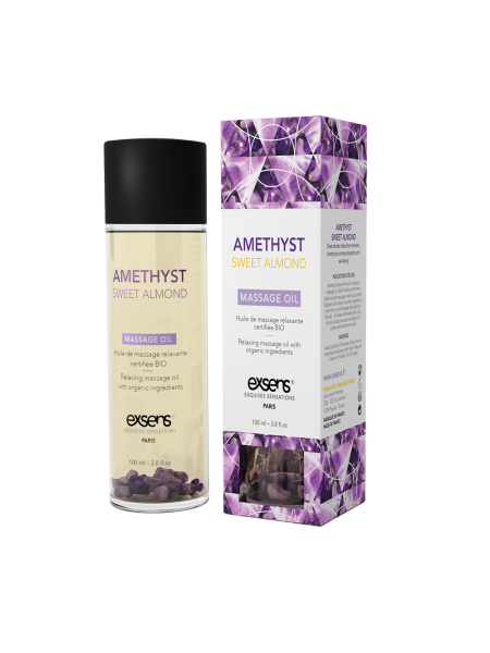 Масажна олія Exsens Amethyst Sweet Almond розслаблювальна 100 мл SO2371