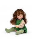 Анатомічна Лялька Reborn Doll дівчинка з волоссям Сільвія 55 см Різнобарвний (852)