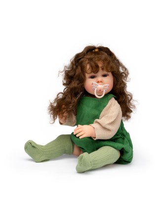 Анатомічна Лялька Reborn Doll дівчинка з волоссям Сільвія 55 см Різнобарвний (852)