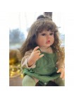 Анатомічна Лялька Reborn Doll дівчинка з волоссям Сільвія 55 см Різнобарвний (852)