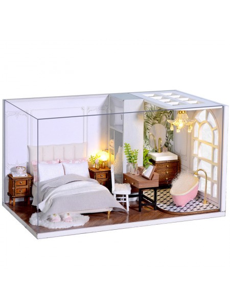 Ляльковий дім конструктор DIY Cute Room QT-011-B Lazy Daily Румбокс