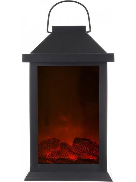 Світлодіодний камін BonaDi Black&Fire 14х15х31 см Чорно-червоний DP232154