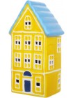 Світлодіодний будиночок BonaDi Town 10.5х7х19 см Жовто-блакитний DP232159
