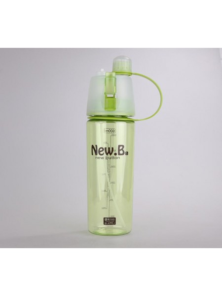 Пляшка для води та напоїв New B. з розпилювачем 600 мл Зелена (New Button Bottle SUN0039)
