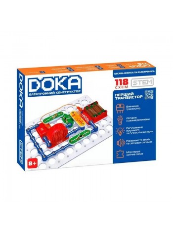 Електронний конструктор DOKA 118 Схем Різнобарвний (D70701)