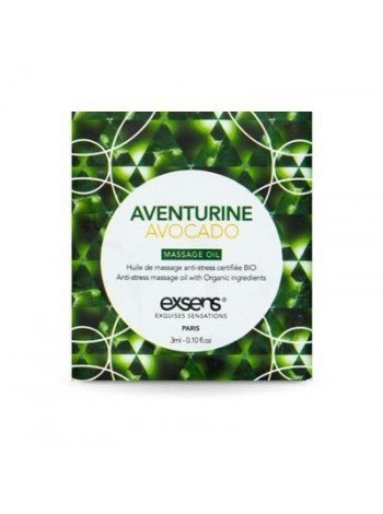 Пробник массажного масла EXSENS Anti-Stress Aventurine Avocado 3 мл (SO2387)