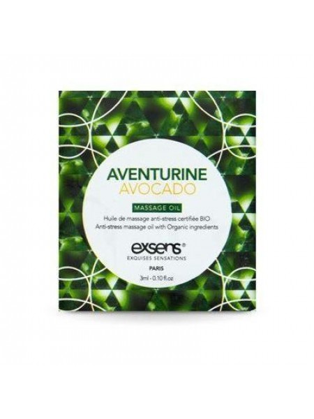 Пробник массажного масла EXSENS Anti-Stress Aventurine Avocado 3 мл (SO2387)