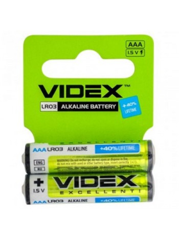 Батарейка лужна Videx LR3 AAA